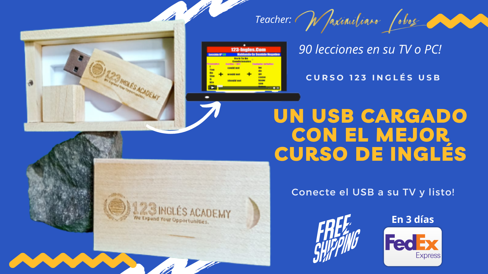 Curso 123 Inglés USB™