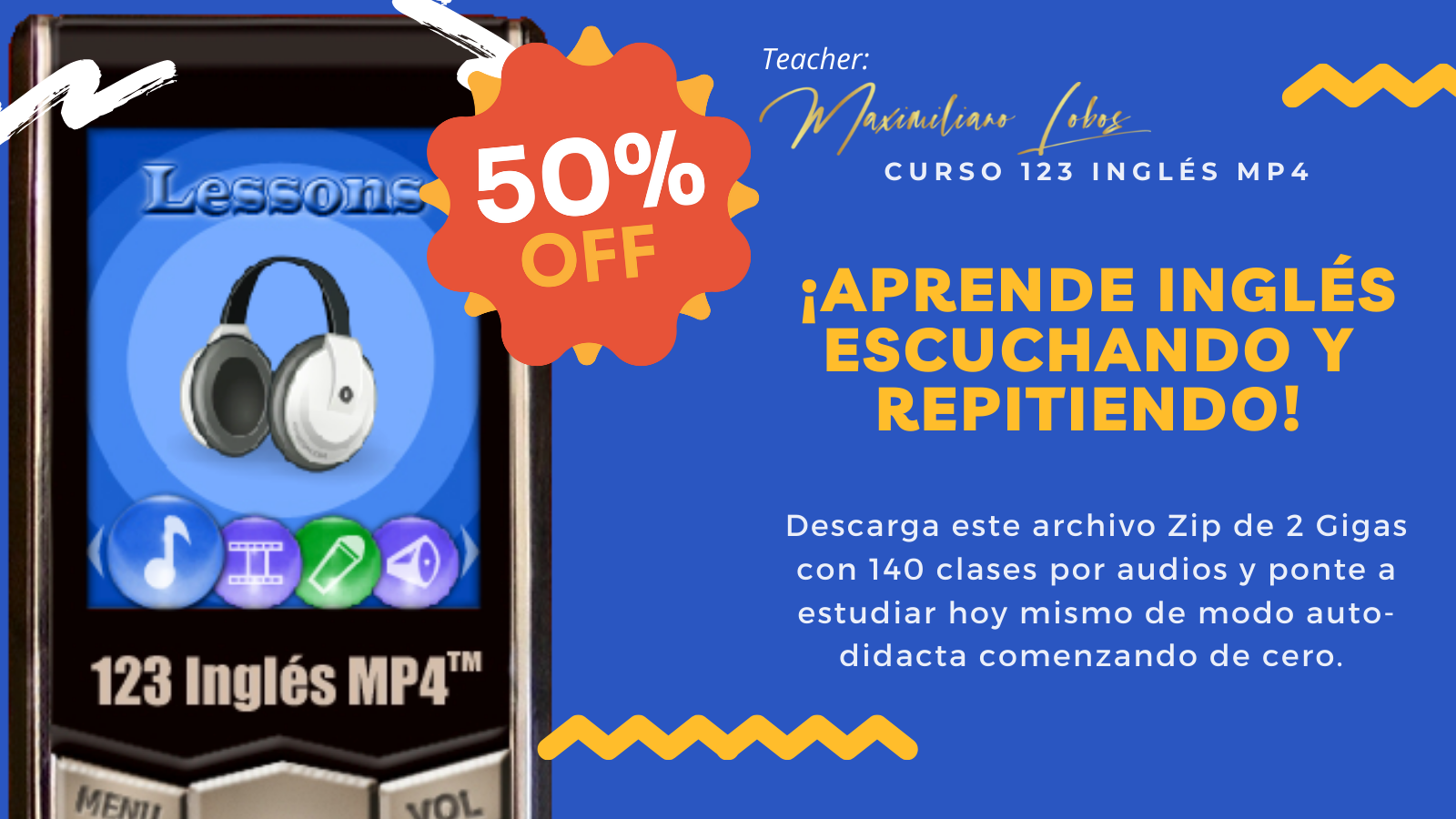 Curso 123 Inglés MP4™